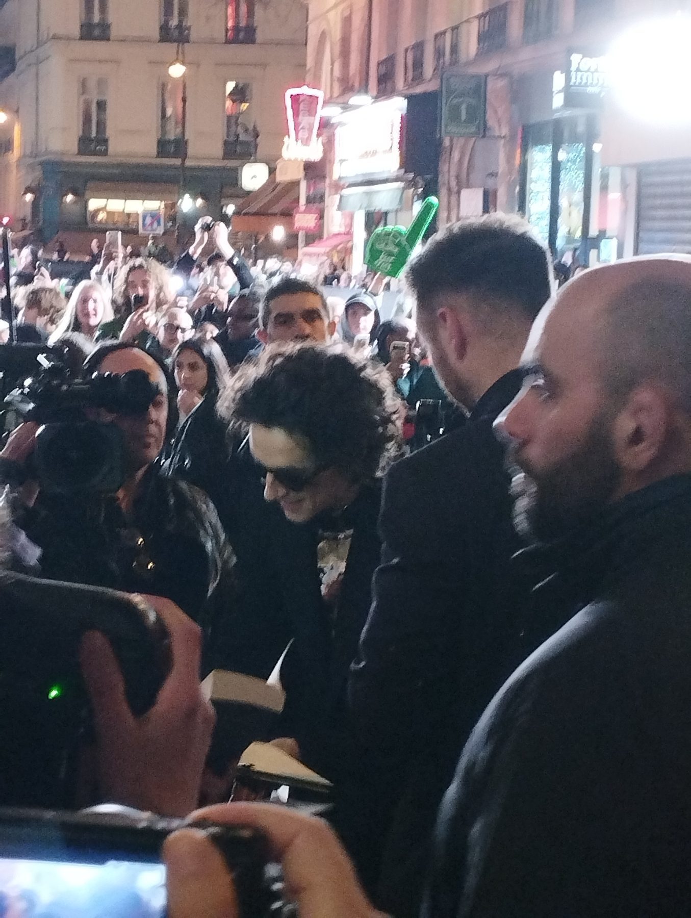 Timothee Chalamet at a public premiere